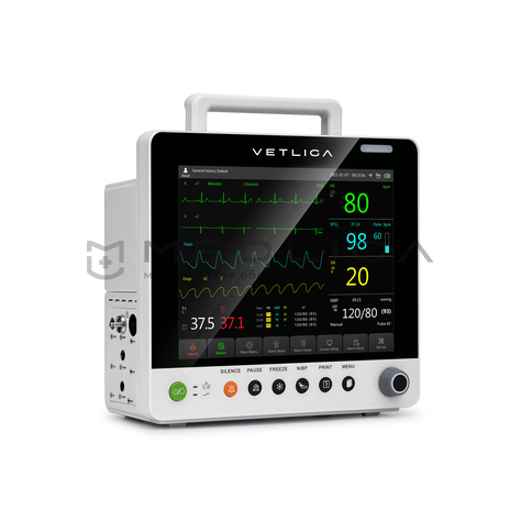 VETLIGA M12, Капнография (СO2): Боковой или основной поток, 2